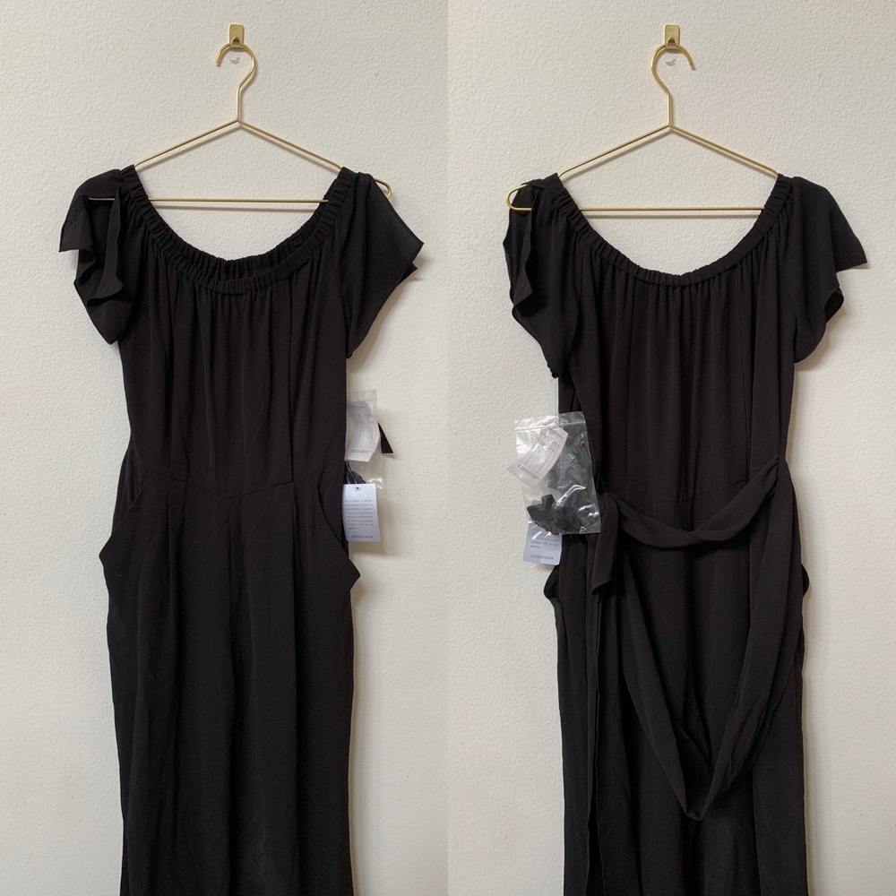 NWT Tahari Cold Shoulder/Off Shoulder Jumpsuit